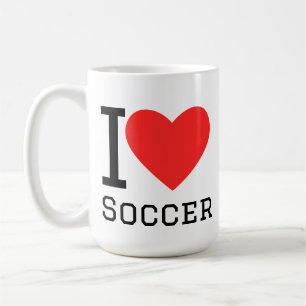 Jag älskar fotboll kaffemugg