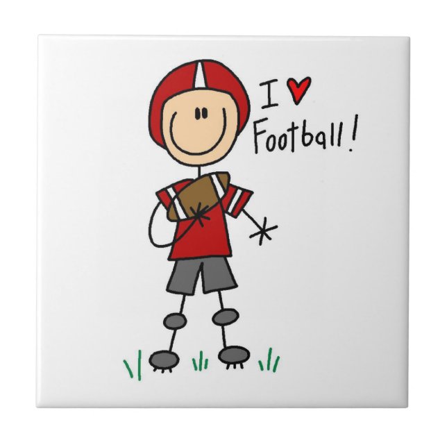 Jag älskar fotboll kakelplatta (Framsidan)