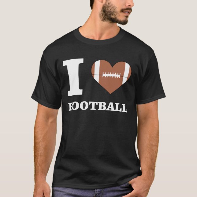 Jag älskar fotboll  t shirt (Framsida)
