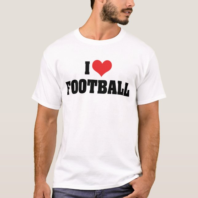 Jag älskar fotboll T-shirt (Framsida)