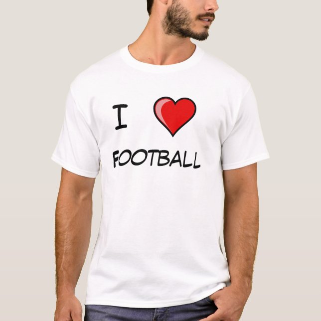 Jag älskar fotboll tee shirt (Framsida)