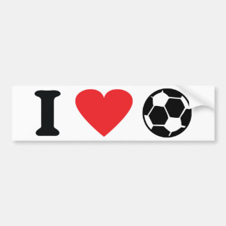 Jag älskar fotbollsikon bildekal