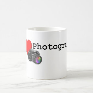 Jag älskar fotografi kaffemugg
