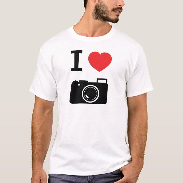 Jag älskar fotografi tee (Framsida)