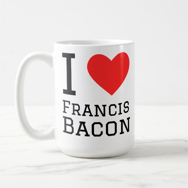 Jag älskar Francis bacon  Kaffemugg (Vänster)