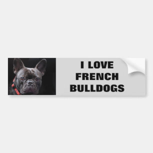 JAG ÄLSKAR FRANSKA BULLDOGGAR BILDEKAL