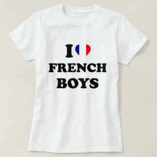 Jag älskar franska pojkar t shirt