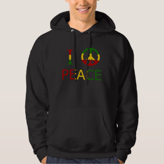 Jag älskar fred sweatshirt med luva