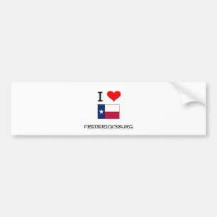 Jag älskar Fredericksburg Texas Bildekal