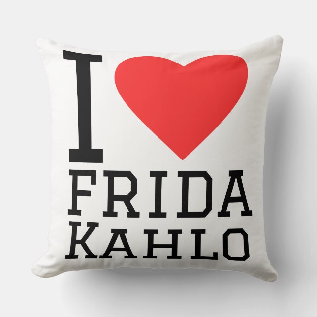 Jag älskar frida kahlo kudde (Framsida)