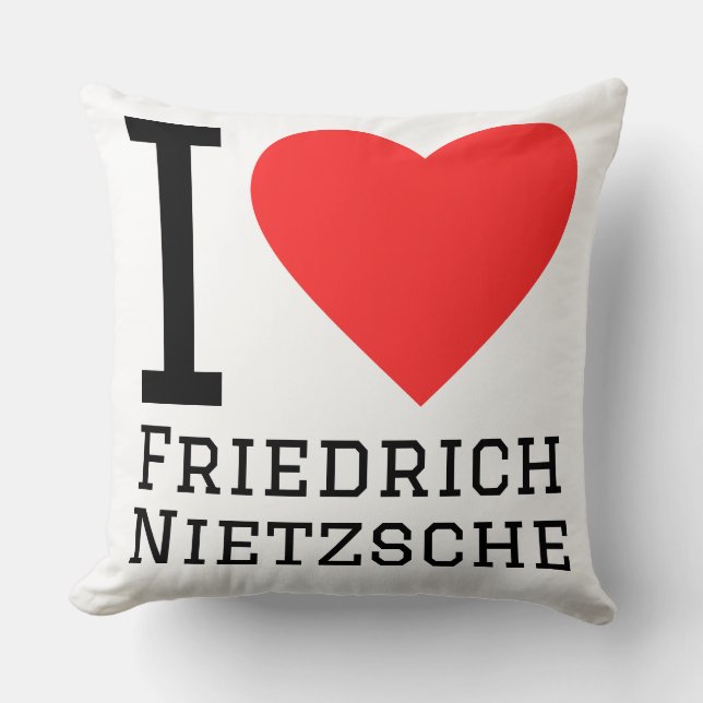 Jag älskar Friedrich Nietzsche  Kudde (Framsida)