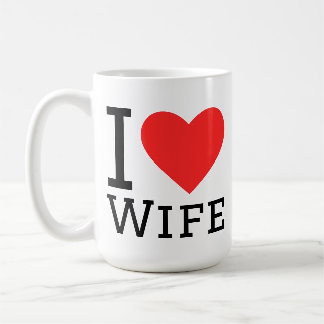 Jag älskar fru kaffemugg (Vänster)
