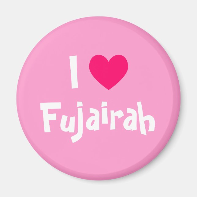 Jag älskar Fujairah Magnet (Framsidan)
