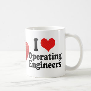 Jag älskar fungerande ingenjörer kaffemugg