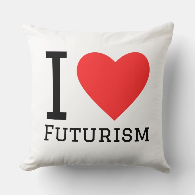 Jag älskar futurism kudde (Framsida)