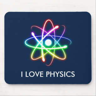 JAG ÄLSKAR FYSIK - mörk - slösar mousepad Musmatta