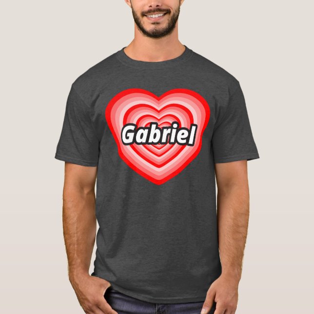 Jag älskar Gabriel Tee Shirt (Framsida)