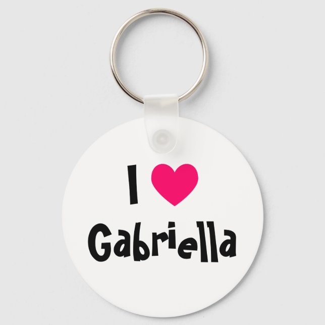 Jag älskar Gabriella Nyckelring (Framsida)