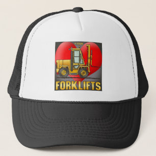 Jag älskar gaffeltruckhatten truckerkeps
