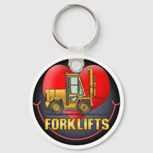 Jag älskar gaffeltrucknyckelringen nyckelring