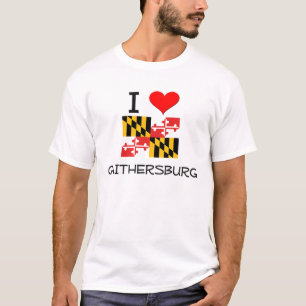 Jag älskar Gaithersburg Maryland T-shirt