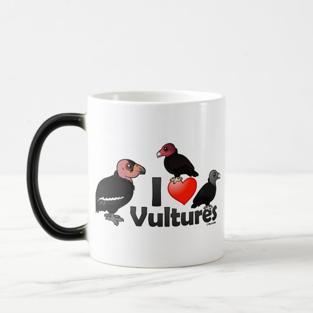 Jag älskar gam (Nordamerika) Magisk Mugg (Vänster)