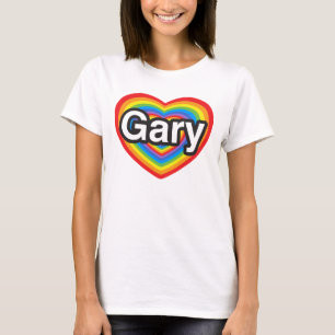 Jag älskar Gary. Jag älskar dig Gary. Hjärta T Shirt