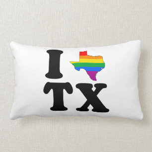 JAG ÄLSKAR GAY TEXAS LUMBARKUDDE
