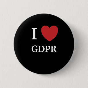 Jag älskar GDPR mig hjärta GDPR Knapp