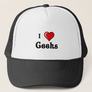 Jag älskar Geeks Truckerkeps