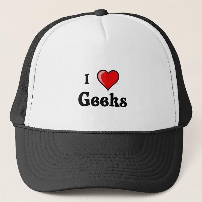Jag älskar Geeks Truckerkeps (Framsida)