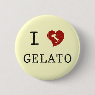 Jag älskar Gelato Knapp
