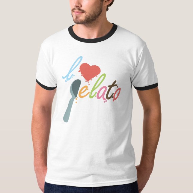 Jag älskar gelato t-shirt (Framsida)
