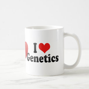 Jag älskar genetik kaffemugg