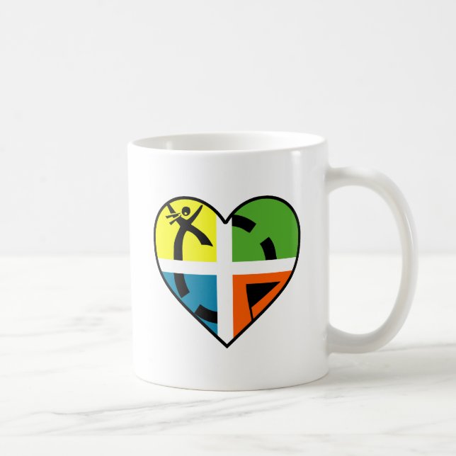 Jag älskar Geocaching Rolig Mugg (Höger)
