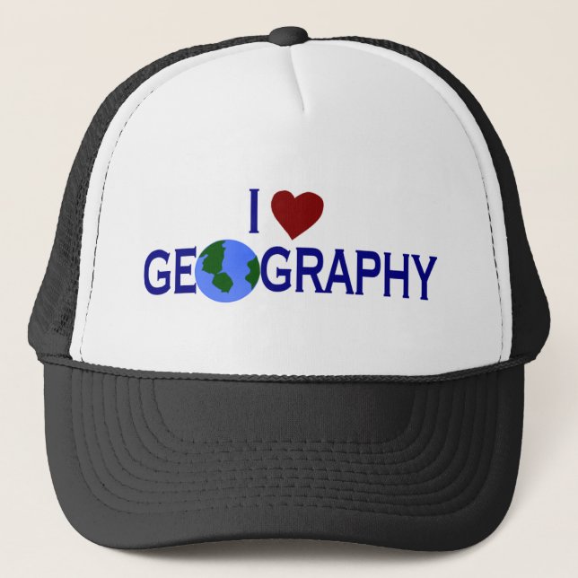 Jag älskar geografi keps (Framsida)