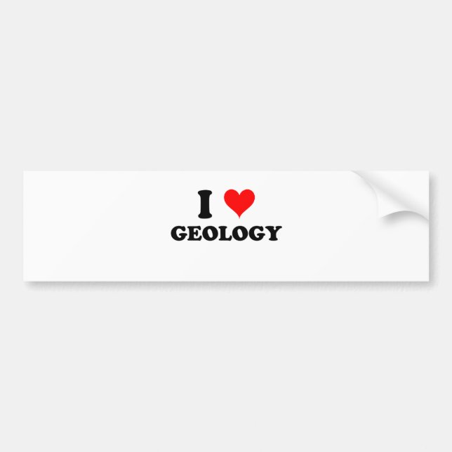Jag älskar geologi bildekal (Framsidan)