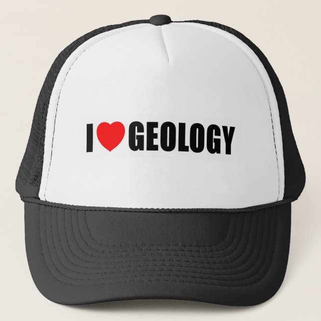 Jag älskar geologi truckerkeps (Framsida)