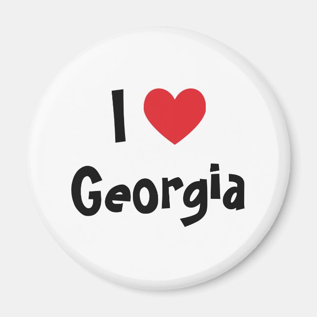 Jag älskar Georgien Magnet (Framsidan)