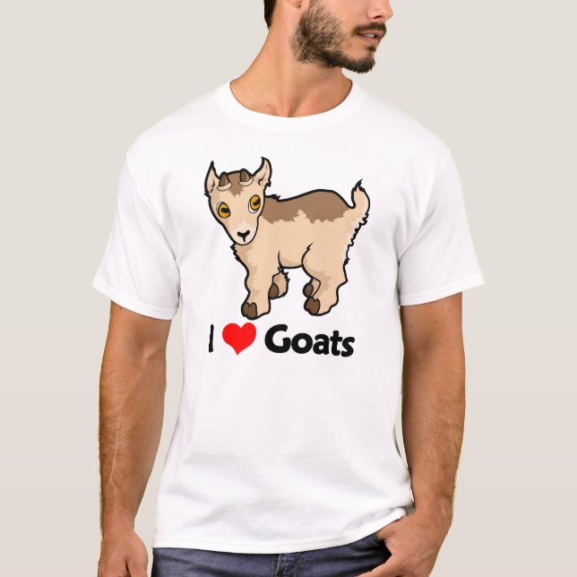 Jag älskar getter t-shirt (Framsida)