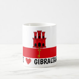 Jag älskar Gibraltar Kaffemugg