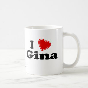 Jag älskar Gina Kaffemugg