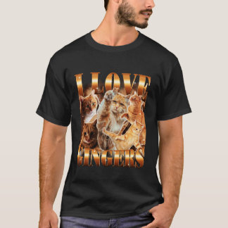 Jag älskar Gingers roliga söta kattmeme lilla katt T Shirt
