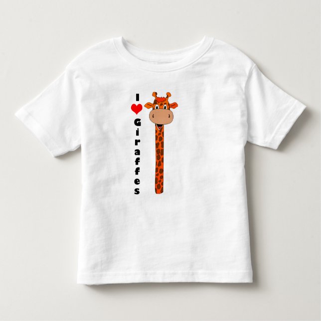 Jag älskar giraff t shirt (Framsida)