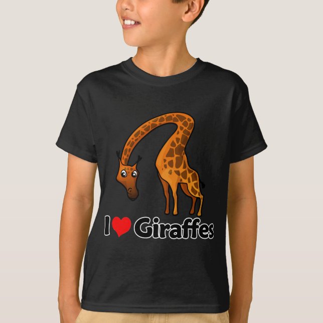 Jag älskar giraff tee shirt (Framsida)