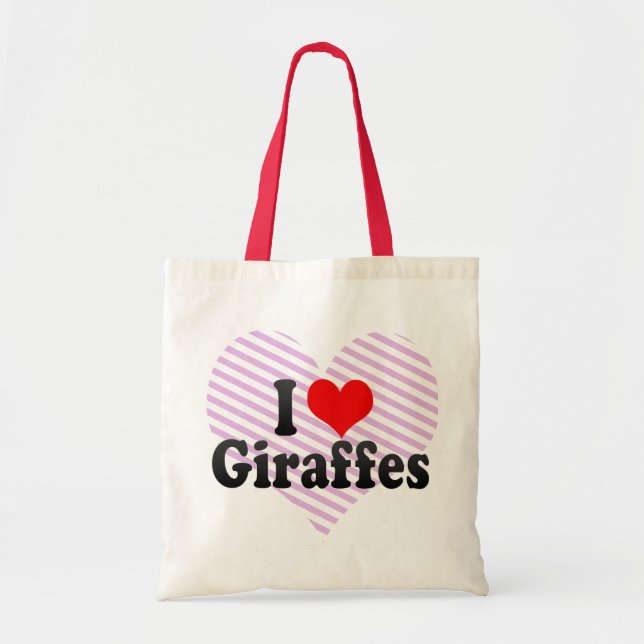 Jag älskar giraff tygkasse (Framsidan)