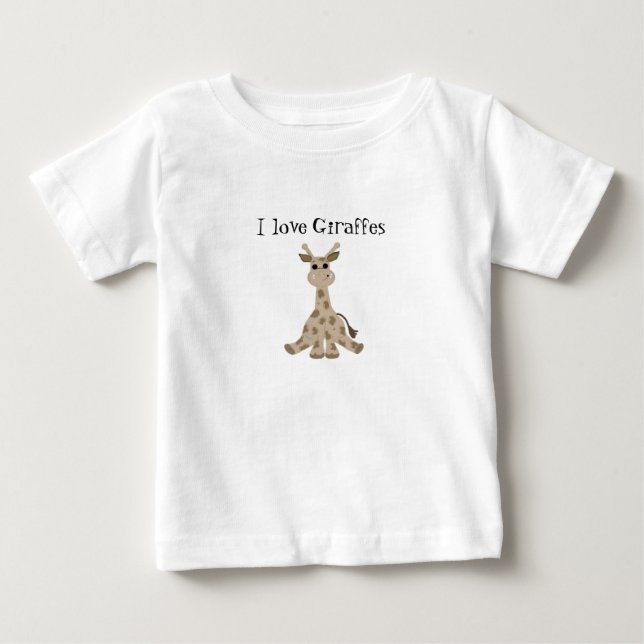 Jag älskar giraffer t-shirt (Framsida)