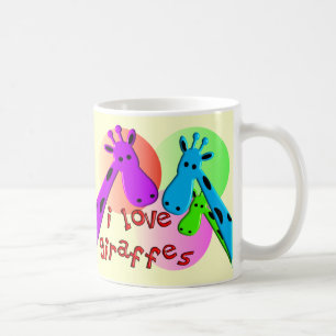 Jag älskar giraffgåvor kaffemugg