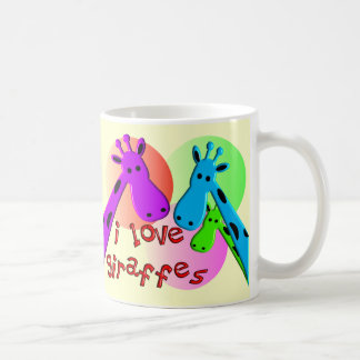 Jag älskar giraffgåvor kaffemugg