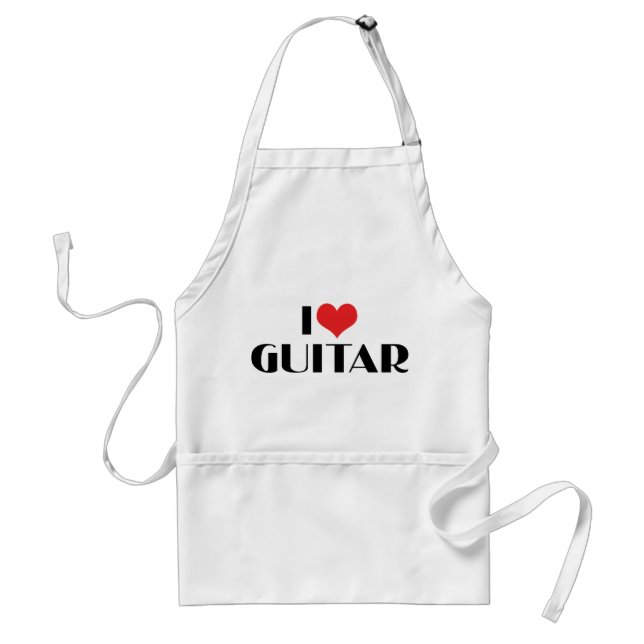 Jag älskar gitarr förkläde (Framsidan)